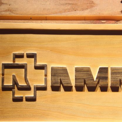Rammstein Wood Sign neon sign LED