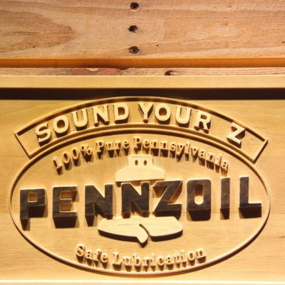 Pennzoil Sound Your Z Wood Sign neon sign LED