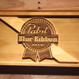 Pabst Blue Ribbon Wood Sign neon sign LED