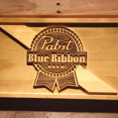 Pabst Blue Ribbon Wood Sign neon sign LED