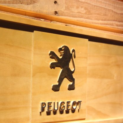 Peugeot Wood Sign neon sign LED