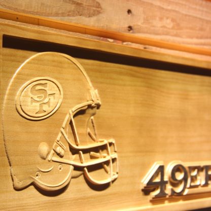 San Francisco 49ers Helmet Wood Sign neon sign LED