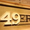 San Francisco 49ers Text Wood Sign
