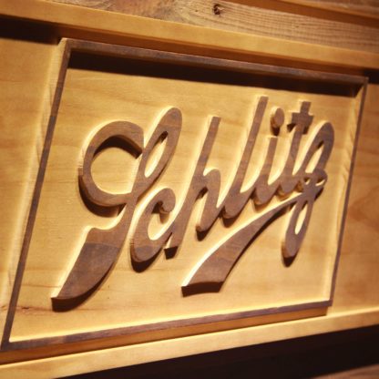 Schlitz Wood Sign neon sign LED