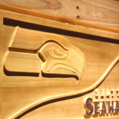 Seattle Seahawks Split Wood Sign neon sign LED