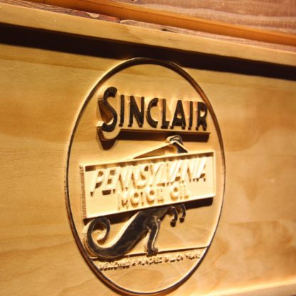 Sinclair Motor Oil Wood Sign neon sign LED