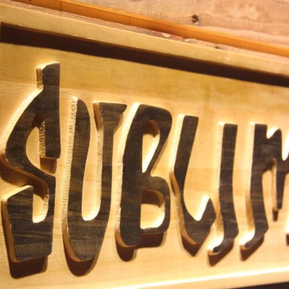 Sublime Wood Sign neon sign LED