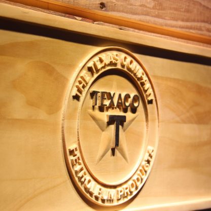 Texaco The Texas Company Wood Sign neon sign LED