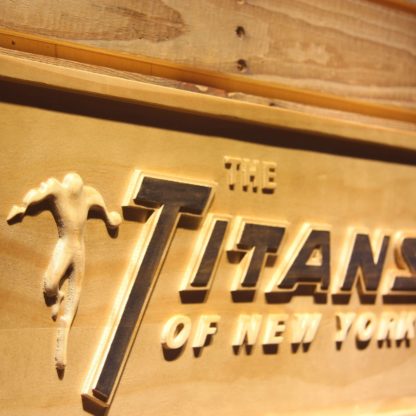 Titans of New York Wood Sign - Legacy Edition neon sign LED
