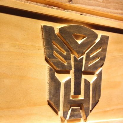 Transformers Autobots Icon Wood Sign neon sign LED