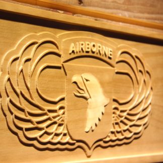US Army 101st Airborne Division Wings Wood Sign neon sign LED