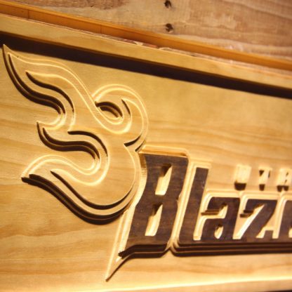 Utah Blaze Wood Sign - Legacy Edition neon sign LED