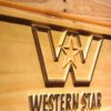 Western Star Wood Sign
