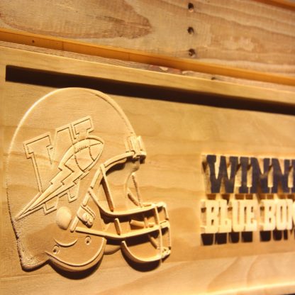 Winnipeg Blue Bombers Helmet Wood Sign - Legacy Edition neon sign LED