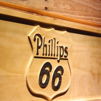 Phillips 66 Gasoline Wood Sign neon sign LED