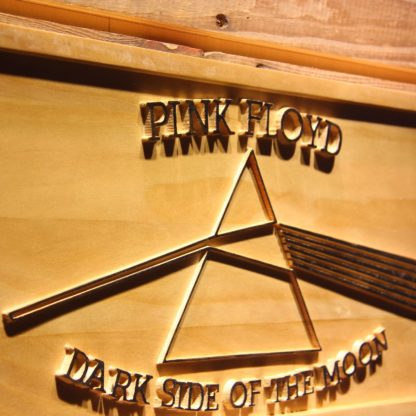 Pink Floyd Dark Side of the Moon Triangle Wood Sign neon sign LED