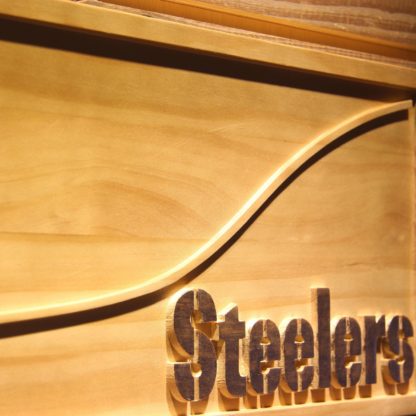 Pittsburgh Steelers Split Wood Sign neon sign LED