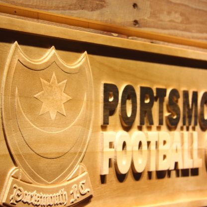 Portsmouth Football Club Wood Sign - Legacy Edition neon sign LED