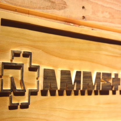 Rammstein Wood Sign neon sign LED