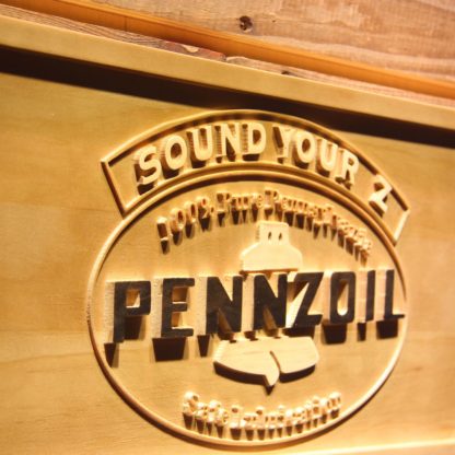 Pennzoil Sound Your Z Wood Sign neon sign LED