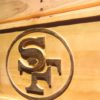 San Francisco 49ers 1968-1995 Logo Wood Sign - Legacy Edition