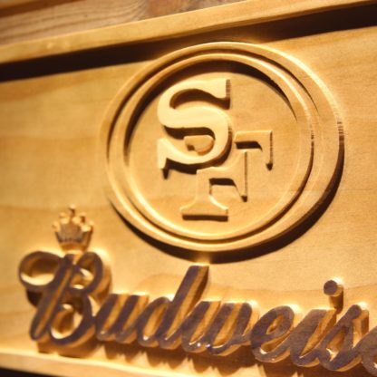 San Francisco 49ers Budweiser Wood Sign neon sign LED