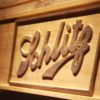 Schlitz Wood Sign