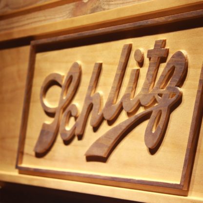 Schlitz Wood Sign neon sign LED