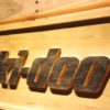 Ski Doo Snowmobiles Wood Sign