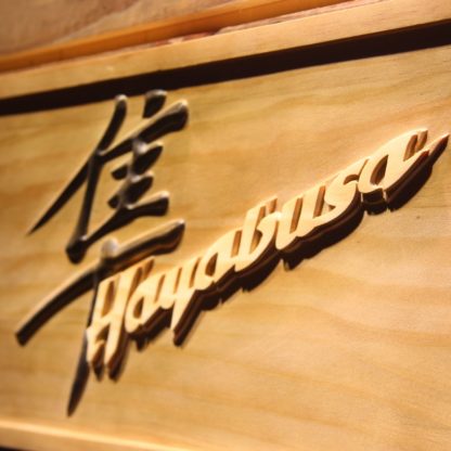 Suzuki Hayabusa Wood Sign neon sign LED