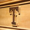 Texas Rangers T Logo Wood Sign