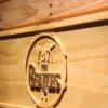 The Beatles Logo in Bass Drum Wood Sign