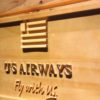US Airways Fly With US Wood Sign