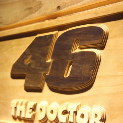 Valentino Rossi 46 The Doctor Wood Sign neon sign LED