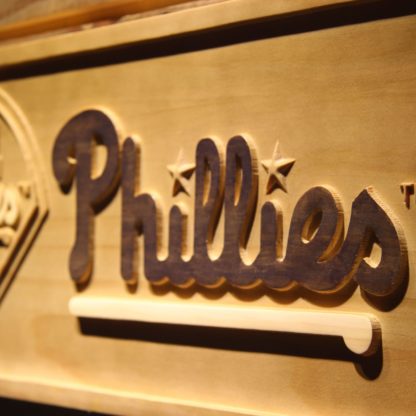 Philadelphia Phillies Wood Sign neon sign LED