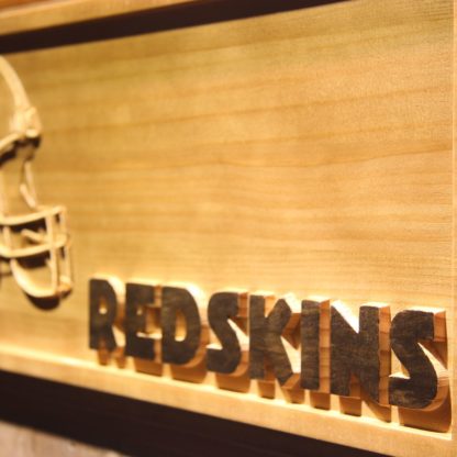 Washington Redskins Helmet Wood Sign neon sign LED