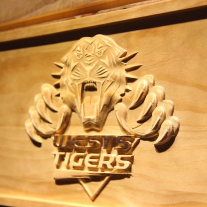 Wests Tigers Wood Sign neon sign LED