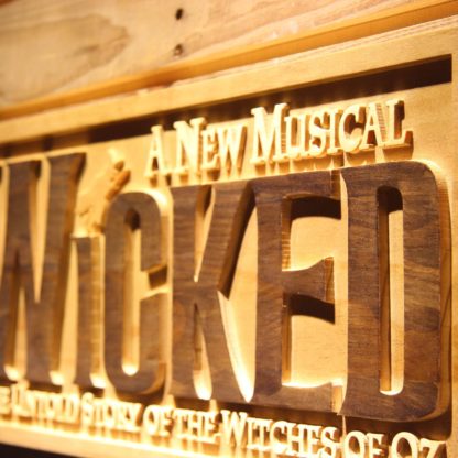 Wicked The Musical Wood Sign neon sign LED