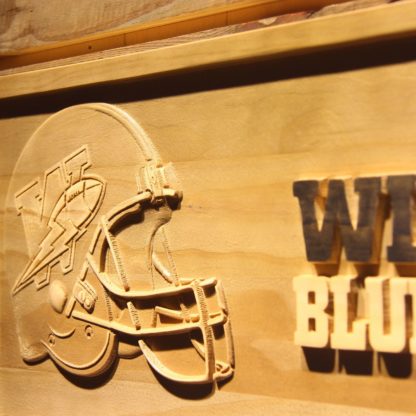 Winnipeg Blue Bombers Helmet Wood Sign - Legacy Edition neon sign LED