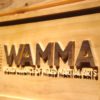 World Alliance of Mixed Martial Arts WAMMA Wood Sign
