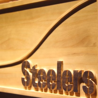 Pittsburgh Steelers Split Wood Sign neon sign LED