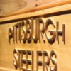 Pittsburgh Steelers Text Wood Sign
