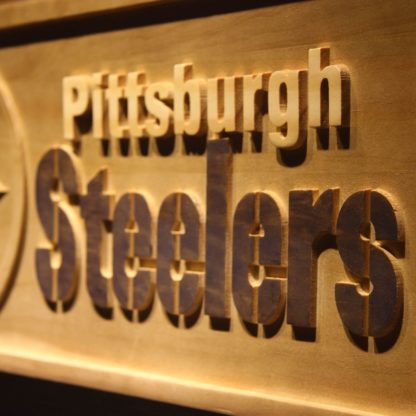 Pittsburgh Steelers Wood Sign neon sign LED