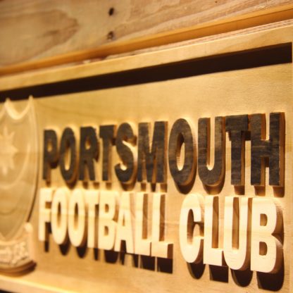 Portsmouth Football Club Wood Sign - Legacy Edition neon sign LED