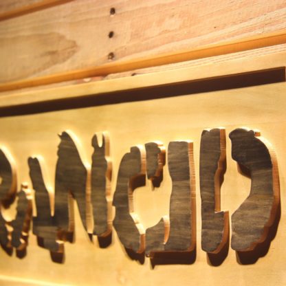 Rancid Wood Sign neon sign LED