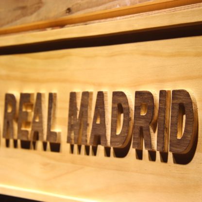 Real Madrid CF Crest Wood Sign neon sign LED