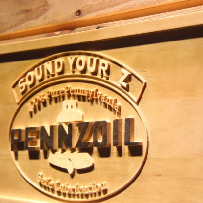 Pennzoil Sound Your Z Wood Sign neon sign LED