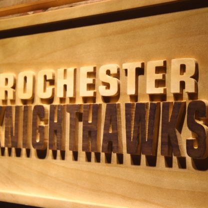 Rochester Knighthawks Wood Sign neon sign LED