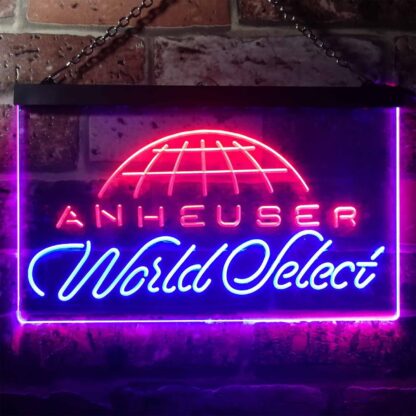 Anheuser World Select Globe LED Neon Sign