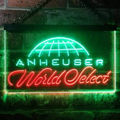 Anheuser World Select Globe LED Neon Sign